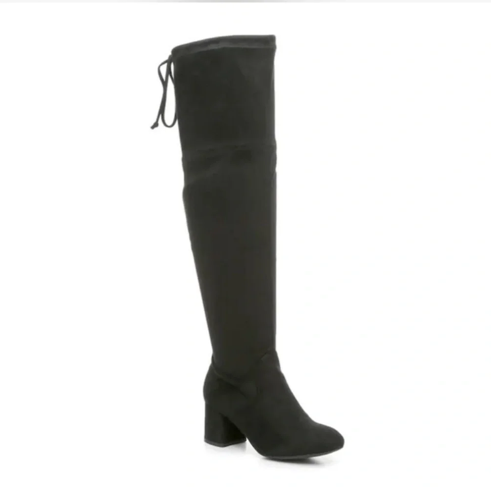 Wide Calf Chic Black Knee-High Boots